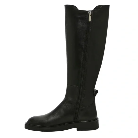 STEVE MADDEN • Black Karsten Riding Blackleat Boot Equestrian Includes Box - Picture 7 of 7